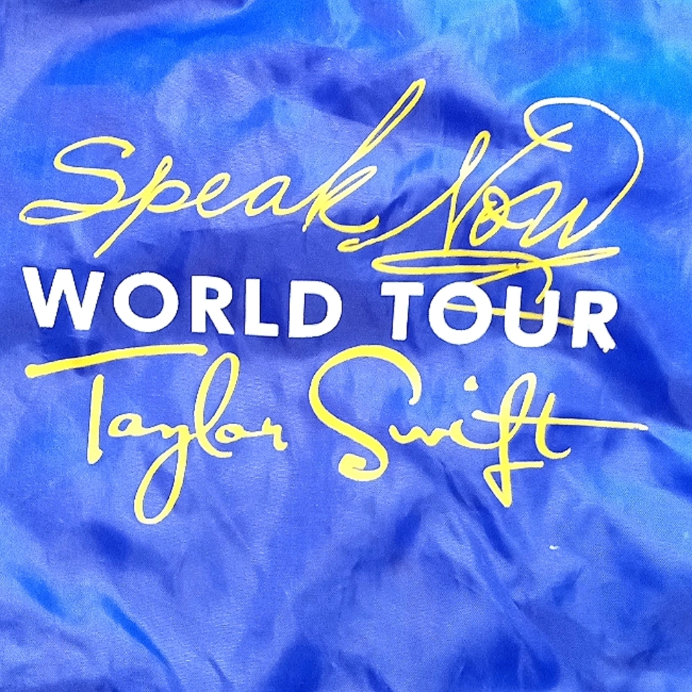 Taylor Swift Speak Now World Tour Purple Drawstring Bag